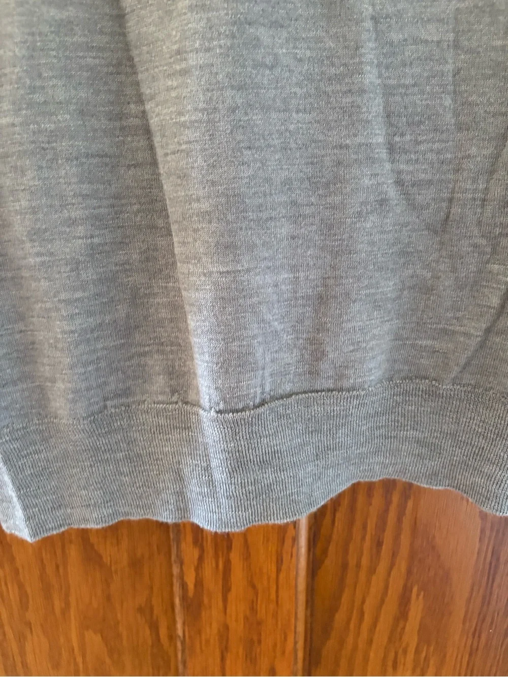 NWT J.Crew Sweater Mens Medium Gray 100% Merino Wool Crewneck Knit Pullover